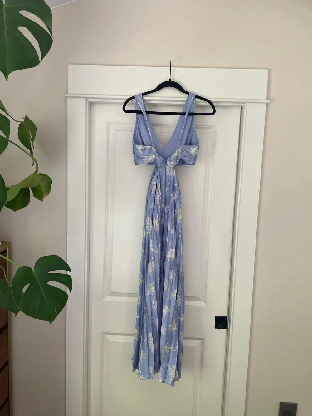 A&F Giselle Pleated Cutout Maxi sz S